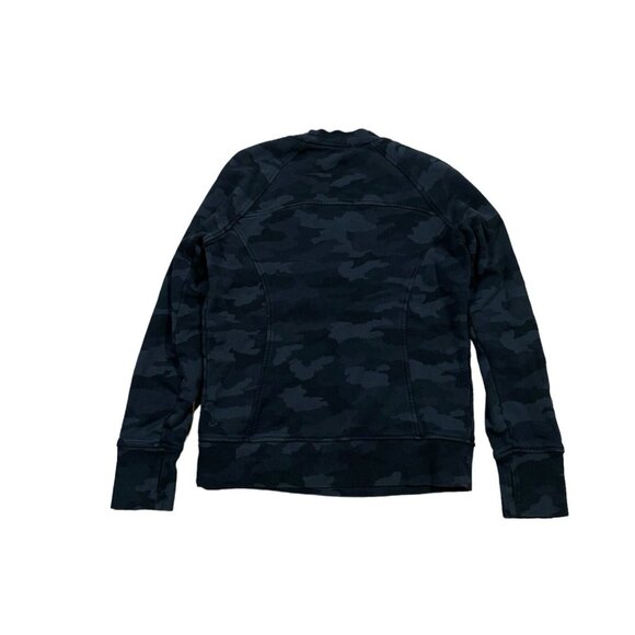 Lululemon‎ Scuba Crew Sweatshirt Womenэs Size 6 Gray Incognito Camo Pullover - Picture 3 of 9